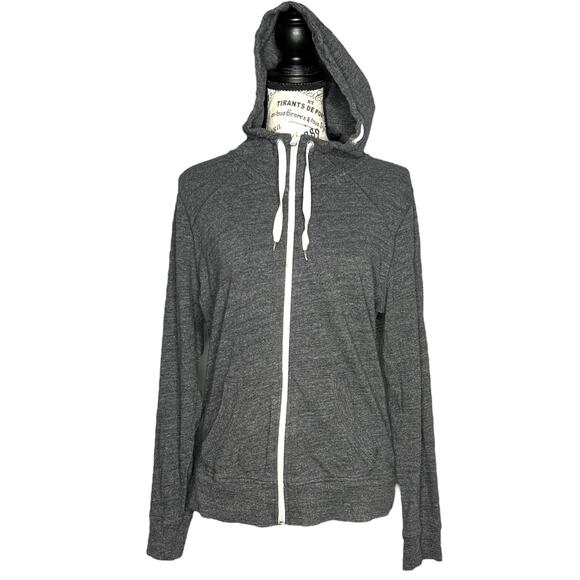 Xersion (M) Hooded Full Zip Two Front Pocket Casual Knit Layering Comfy Jacket - Picture 11 of 12